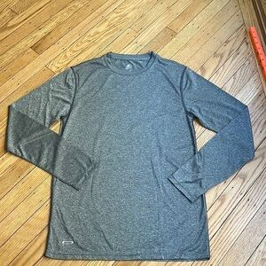 Starter Gray Heather Long Sleeve Athletic Shirt Size Small